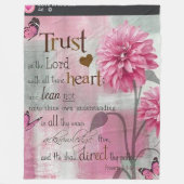 Bible Verse Soft Fleece Blanket (Voorkant)