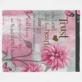Bible Verse Soft Fleece Blanket Deken (Voorkant (Horizontaal))