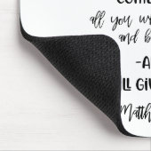 Bible Verse Sunflower Mouse pad Muismat (Hoek)