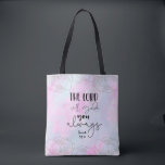 Bible verse Tote Bag<br><div class="desc">Bible verse inspired with flowers</div>