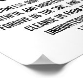 Bible Verse Typografie Print Christelijk 1 John 1: (Hoek)