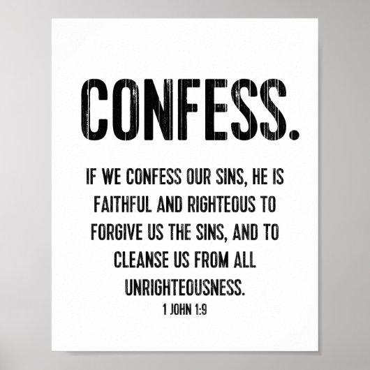 Bible Verse Typografie Print Christelijk 1 John 1: (Voorkant)