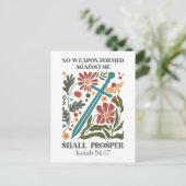 Bible Verse Wildflower Briefkaart (Staand voorkant)
