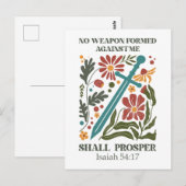 Bible Verse Wildflower Briefkaart (Voorkant / Achterkant)