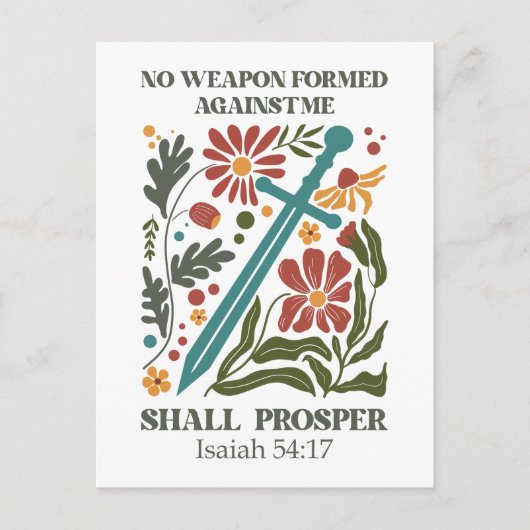 Bible Verse Wildflower Briefkaart (Voorkant)