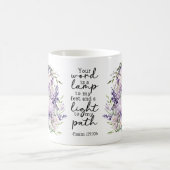Bible Verse Your Word Is a Light Coffee Mug Koffiemok (Center)