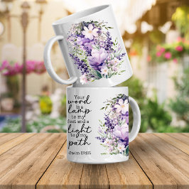 Bible Verse Your Word Is a Light Coffee Mug Koffiemok