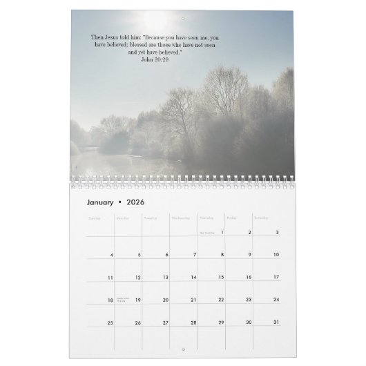 Bible verses Christian religious  Kalender (Jan 2026)
