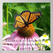 bible versmelt herinnering vlinderbloemproverbs poster (Voorkant)