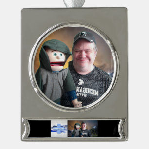 BIBLENKJV.COM™ 🛐 #SILVER VERZILVERD BANNER ORNAMENT