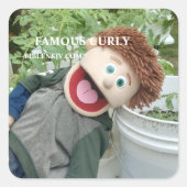 BIBLENKJV.COM™ 🛐 #STICKER VIERKANTE STICKER (Voorkant)