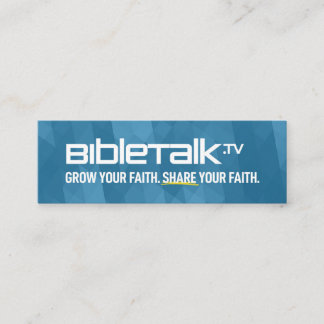 BibleTalk.tv - Mini Promo Kaart Mini Visitekaartje