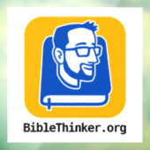 BibleThinker.org Logo Window Cling Raamsticker (Vel 3)