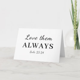 Biblevers Inspiratie 'Hou toch van ze' Kaart