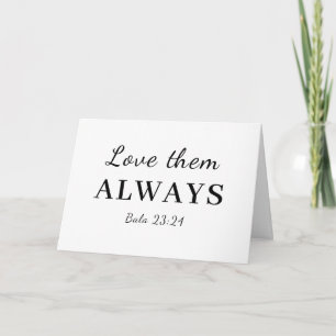Biblevers Inspiratie 'Hou toch van ze' Kaart
