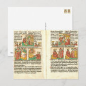 Biblia Paupernum Natitivity Briefkaart (Voorkant / Achterkant)