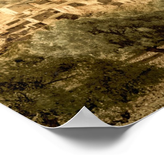 Biblicaal dorp Bethany in het Heilige Land Poster (Hoek)