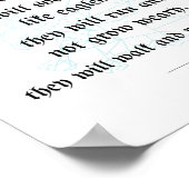 Biblicaal poster, Christelijk poster, Isaiah 40:31 Poster (Hoek)