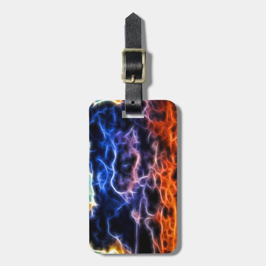 Biblical Electrified Cumulus Clouds Skyscape Bagagelabel (Voorkant verticaal)