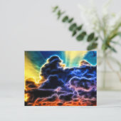 Biblical Electrified Cumulus Clouds Skyscape Briefkaart (Staand voorkant)