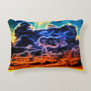 Biblical Electrified Cumulus Clouds Skyscape Decoratief Kussen
