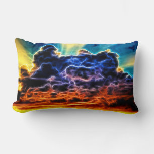 Biblical Electrified Cumulus Clouds Skyscape Kussen
