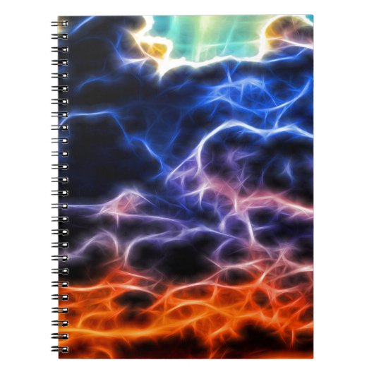 Biblical Electrified Cumulus Clouds Skyscape Notitieboek (Voorkant)