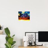 Biblical Electrified Cumulus Clouds Skyscape Poster (Thuiskantoor)