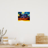 Biblical Electrified Cumulus Clouds Skyscape Poster (Keuken)