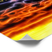 Biblical Electrified Cumulus Clouds Skyscape Poster (Hoek)