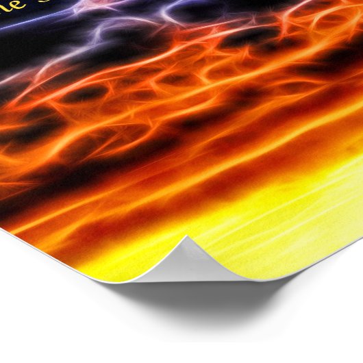 Biblical Electrified Cumulus Clouds Skyscape Poster (Hoek)