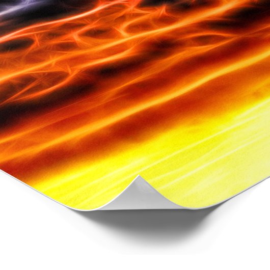 Biblical Electrified Cumulus Clouds Skyscape Poster (Hoek)