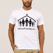 Biblical Families t-shirt (zwart voorste logo) (Voorkant)