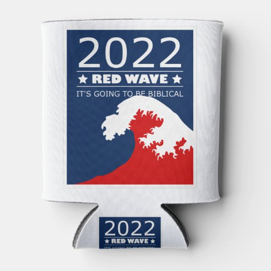 Biblical Midterms 2022 Red Wave Blikjeskoeler (Voorkant)