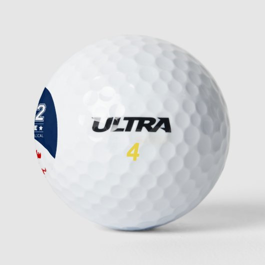 Biblical Midterms 2022 Red Wave Golf Balls Golfballen (Logo)
