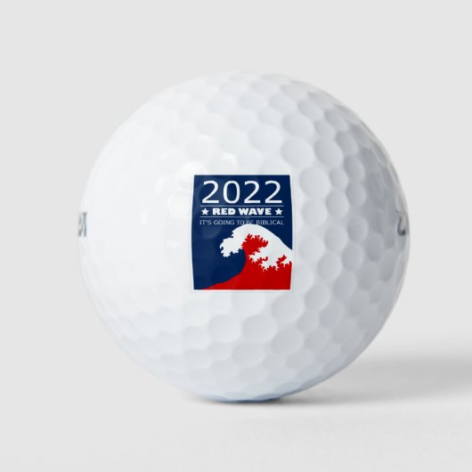Biblical Midterms 2022 Red Wave Golfballen (Voorkant)