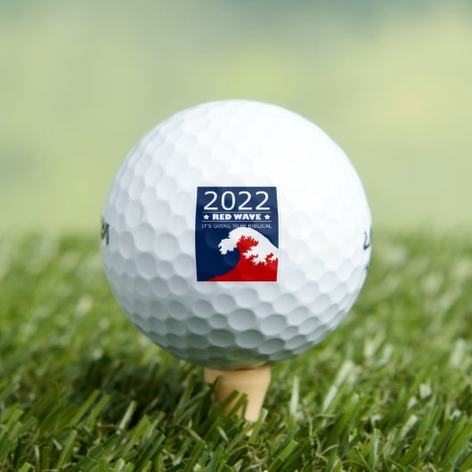 Biblical Midterms 2022 Red Wave Golfballen (Insitu Shirt)
