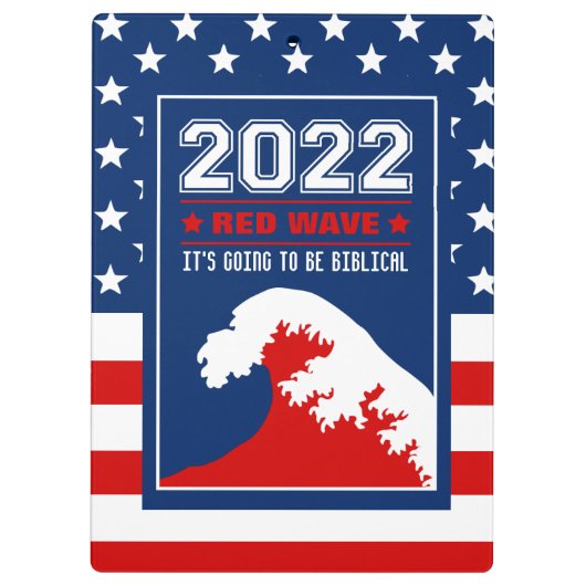 Biblical Midterms 2022 Red Wave Klembord (Achterkant)