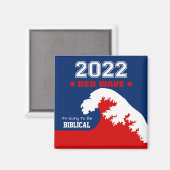 Biblical Midterms 2022 Red Wave Magneet (Voorkant / Achterkant)
