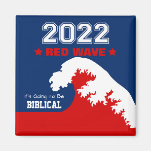 Biblical Midterms 2022 Red Wave Magneet