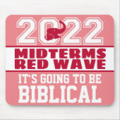 Biblical Midterms 2022 Red Wave Muismat (Voorkant)