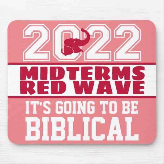 Biblical Midterms 2022 Red Wave Muismat (Voorkant)