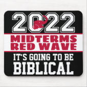 Biblical Midterms 2022 Red Wave Muismat (Voorkant)