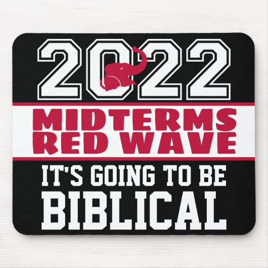 Biblical Midterms 2022 Red Wave Muismat (Voorkant)