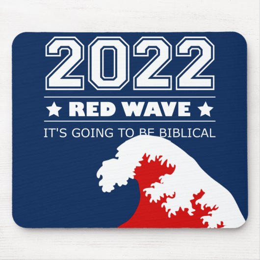 Biblical Midterms 2022 Red Wave Muismat (Voorkant)