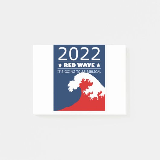 Biblical Midterms 2022 Red Wave Post-it® Notes (Voorkant)