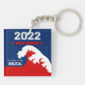 Biblical Midterms 2022 Red Wave Sleutelhanger (Achterkant)