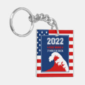 Biblical Midterms 2022 Red Wave Sleutelhanger (Voorkant Links)
