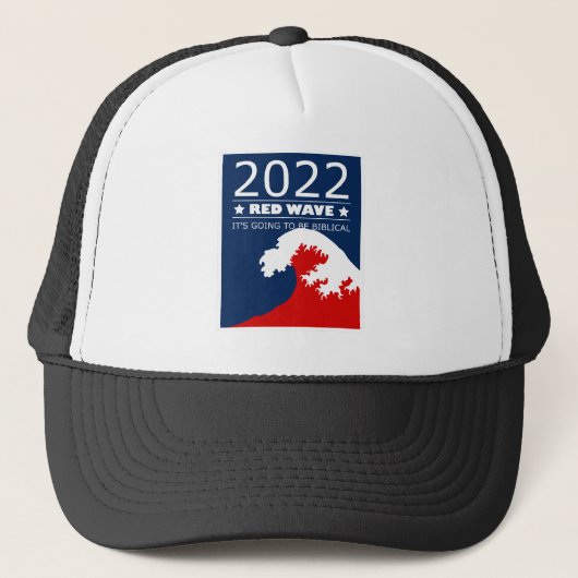 Biblical Midterms 2022 Red Wave Trucker Pet (Voorkant)