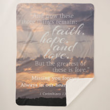 Biblical Passage Sunset PERSONALIZED Blanket